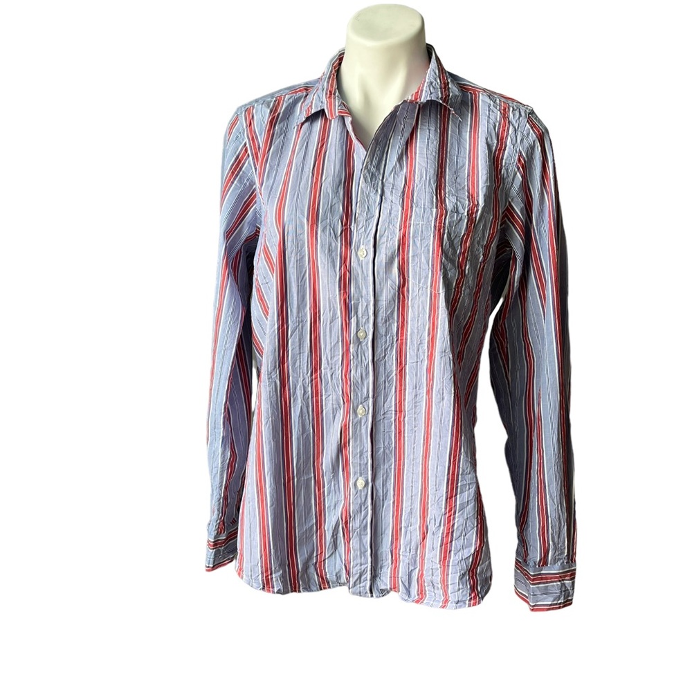 Frank and Eileen Barry Crinkle Woven Button Up Shirt - Picture 4 of 13